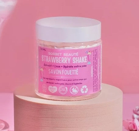Savon fouetté Milkshake fraise