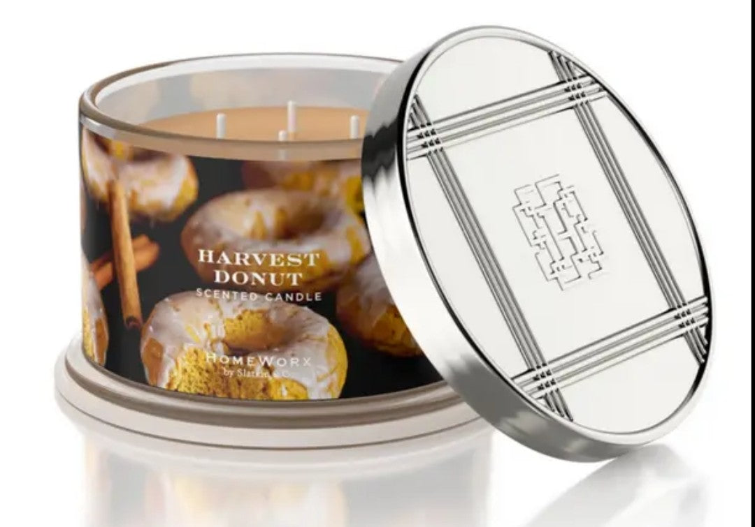 Bougie parfumée à 4 mèches
HOMEWORX HARVEST DONUT 510g