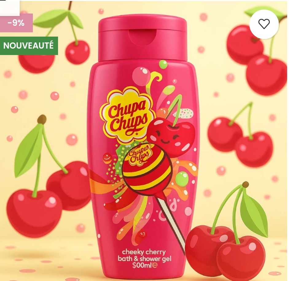 Gel douche cerise