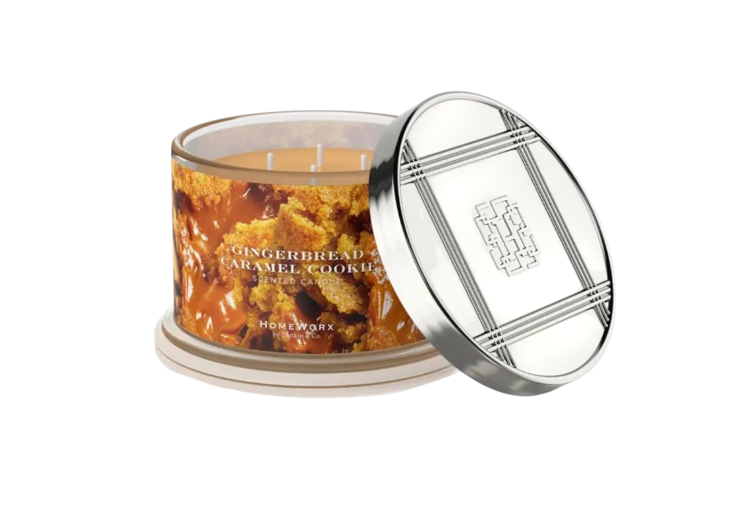 Bougie parfumée à 4 mèches

HOMEWORX 510 g GINGERBREAD CARAMEL COOKIE