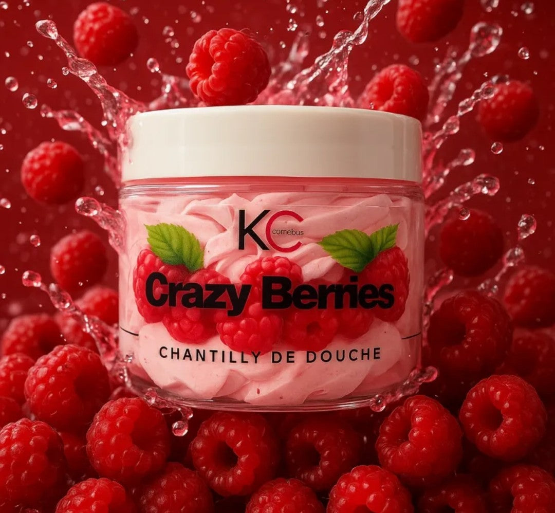 Chantilly de douche Framboises