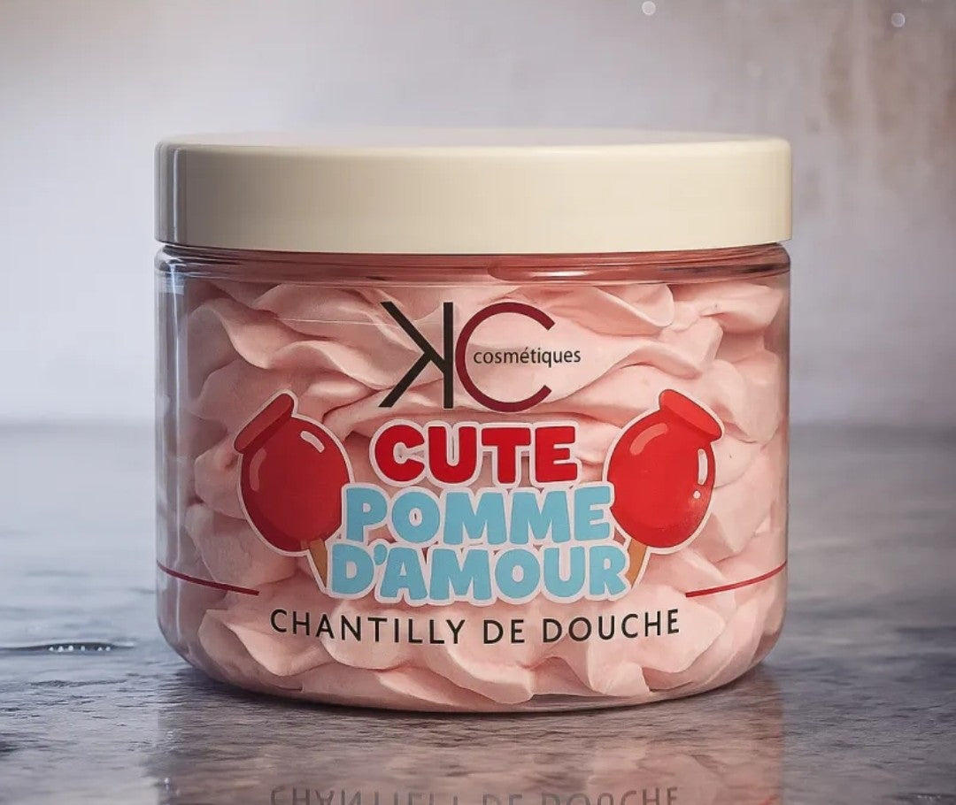 Chantilly de douche pomme d'amour
