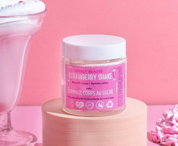 Gommage sucre Milkshake fraise