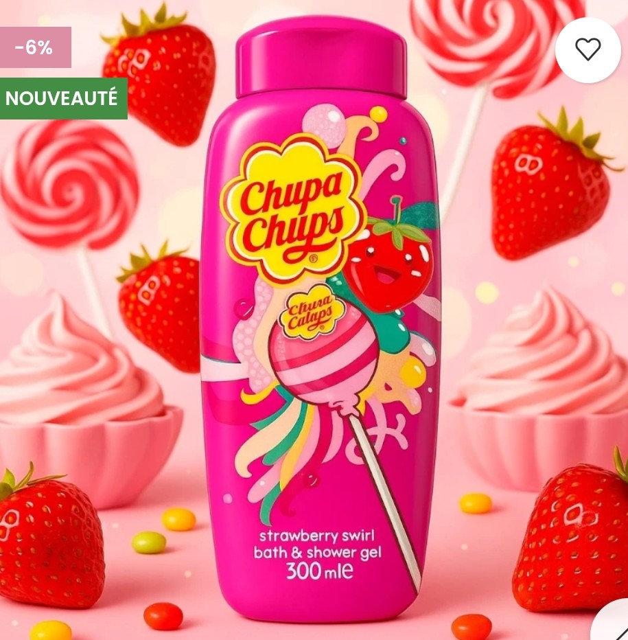 Gel douche fraise