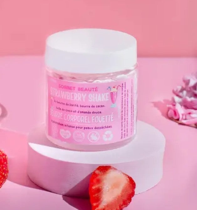 Beurre fouetté Milkshake fraise