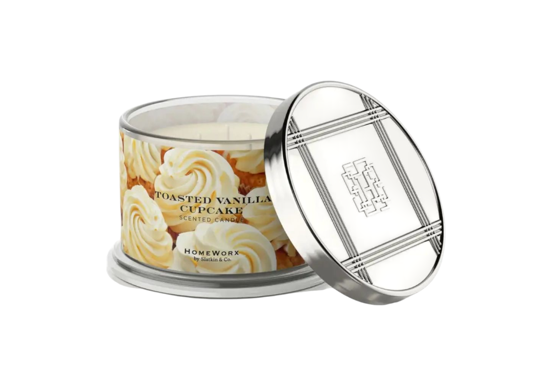 Bougie parfumée à 4 mèches

HOMEWORX, 510 g, CUPCAKE À LA VANILLE GRILLÉE