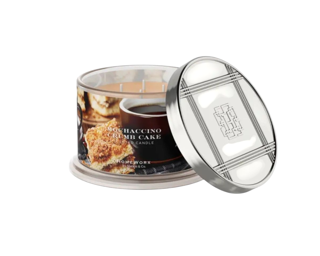 HOMEWORX Bougie parfumée à 4 mèches MOCHACCINO CRUMB CAKE